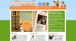 Desktop Screenshot of berkspetcare.com